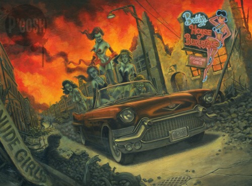 hotrodzandpinups:  welcome2creepshow:  Artwork by Doug P’Gosh 