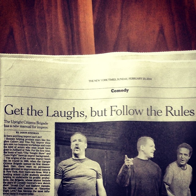 “Get the laughs, but follow the rules,” is the 1st thing I say to myself before getting out of bed every morning.