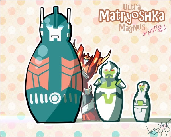 kirij:  koch43:  30mins draw, 「Matryoshka」for MTMTE#21  素敵すぎる(*´°`*)