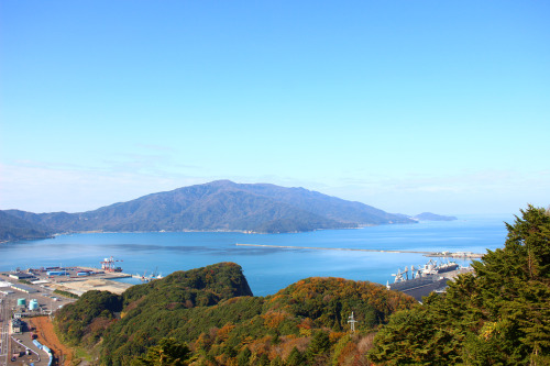 2020.11金ヶ崎宮（かながさきぐう）と手筒山（てづつやま）からの眺望、赤レンガ倉庫