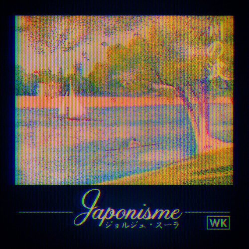 Japonisme - Seurat. I don’t usually post test pics but this CRT effect testing I did a couple 