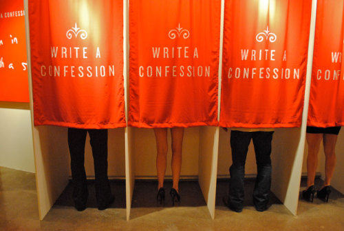 princessariel2323: inspiringsketches: Confessions is a public art project that invites people to ano