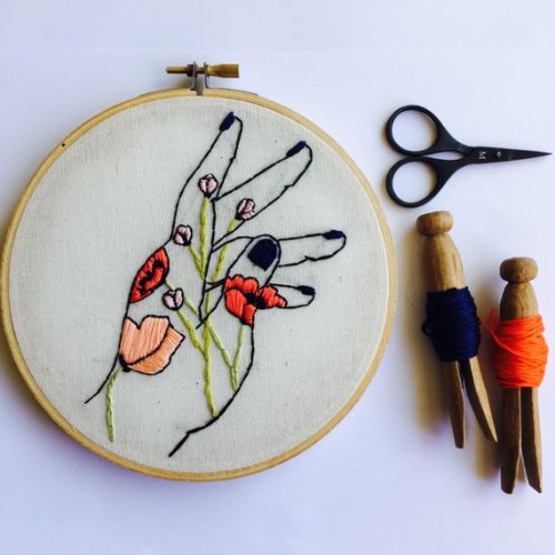 Flower Hand Embroidery //RubyandJack
