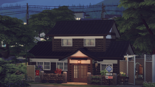 Serene Japanese HomeI’ve been playing with the Snowy Escape pack the last few days, and for my gamep