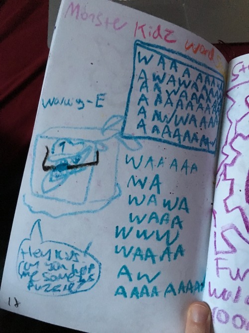mewmewkissycutie:for christmas, my brother gave me a waluigi amiibo, crayons and a zine on waluigi t