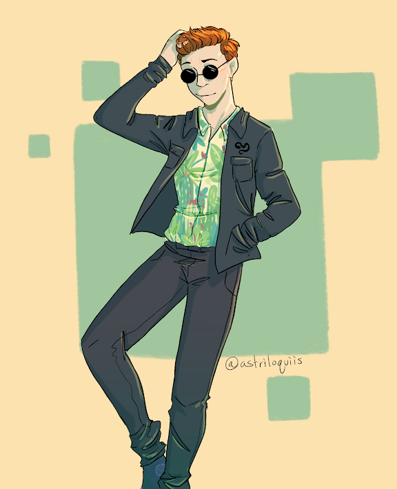 The Good Omens Dumpster — astriloquiis-art: drew Crowley in my favourite...