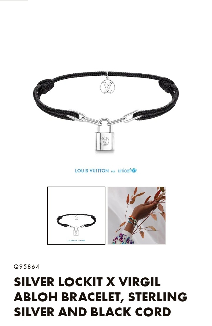 Louis Vuitton Releases Lockit Bracelets Supporting Unicef