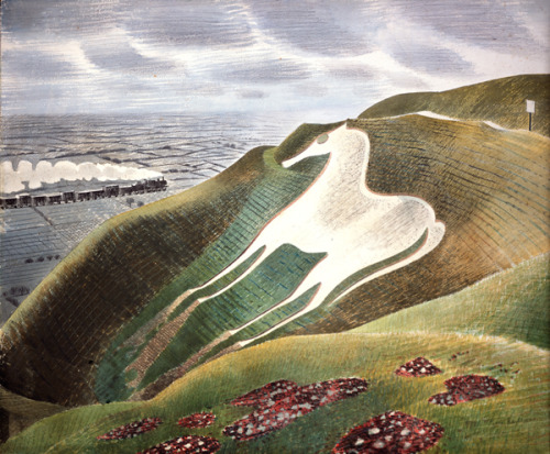 taf-art:The Westbury Horse (1939). Eric Ravilious.