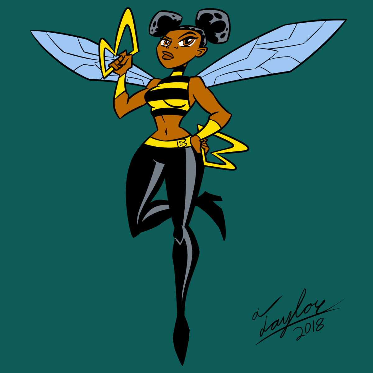 chillguydraws: ledbetterart:   TTAM Day 1: Bumblebee As a drawing exercise for this