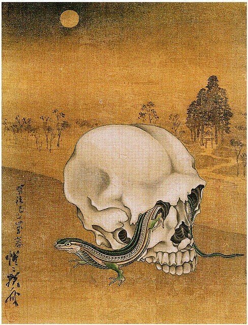 Skull   -  Kyosai KawanabeJapanese  1831-1889