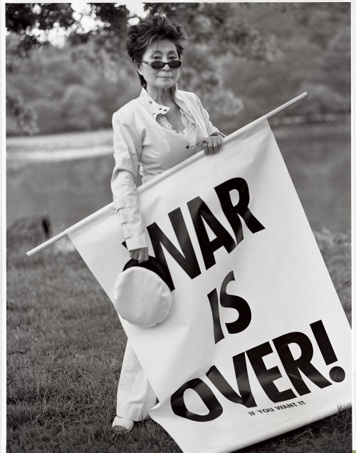 vogue:  In honor of Yoko Ono’s MoMA show, a look back at her most influential hair moments of all time: http://vogue.cm/1Px0CJEPhotographed by Bruce Weber, Vogue, August 2006