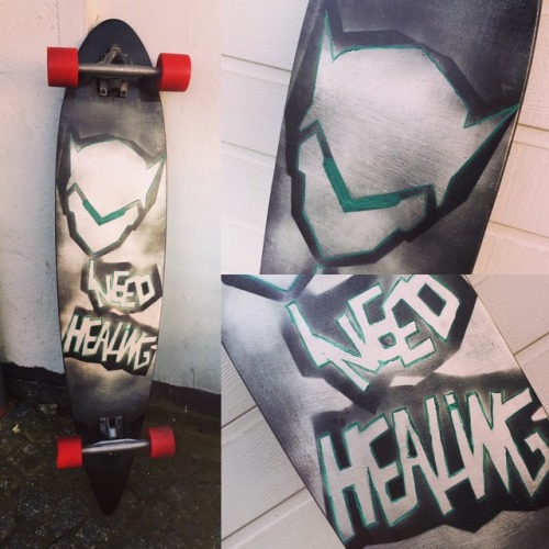 Customized my longboard. Just need some green wheels now!*I need healing*