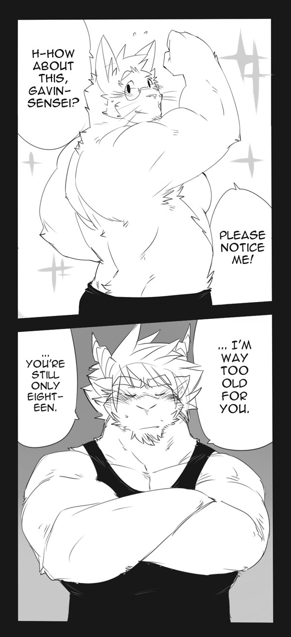 gengacanvas:  Some student is crushing on Gavin. =EDIT= Added a new strip! 