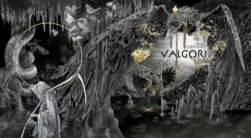 Artwork (front and back cover) for Brieg Guerveno’s VALGORI.An album, in Brendan Brieg Guerveno’s ow