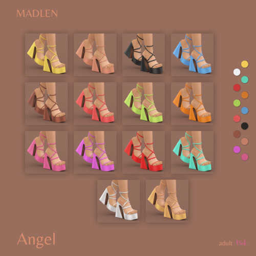  Angel ShoesGet ready for summer! Cross over back strap and a chunky platform!Coming in variety of c