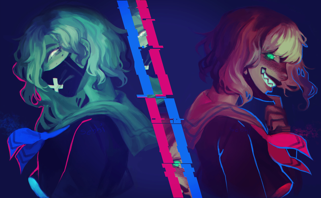crybabytime:  sticks legdelinquent j9r au ivy and katelyn bc they r gay for each