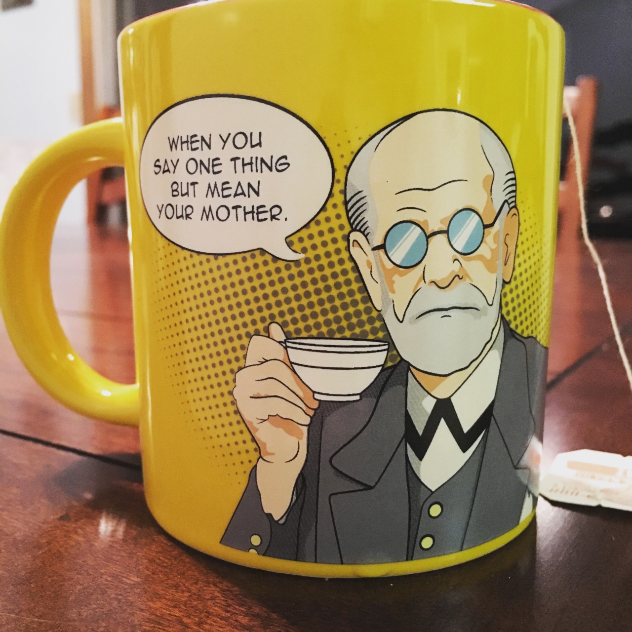 meliannesauce:  Kind of in love with my new Freudian Sips mug and the box it came