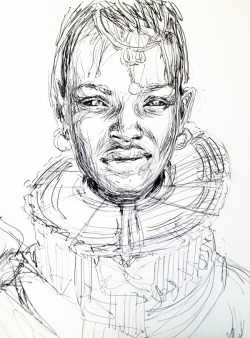 yagazieemezi:  ART FEATURE:Ball-point sketches by Amalia Bot 