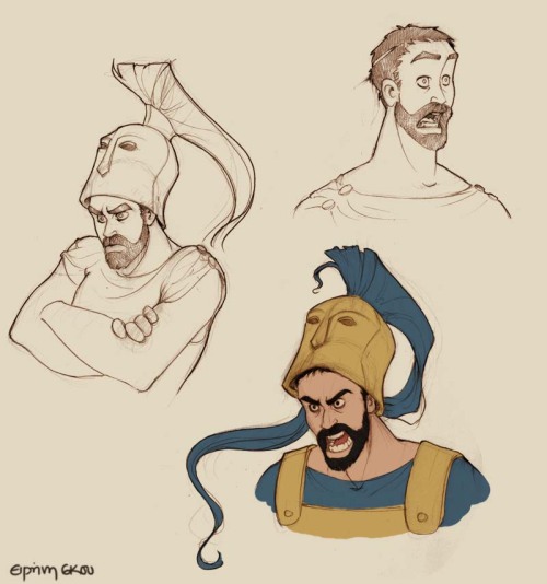 soverylittlehoneybee:  Hera Zeus Poseidon Hestia Hermes Ares Apollo and Artemis Hephaestus Athena Demeter Drawings by wonderful and very talented Ninidu 