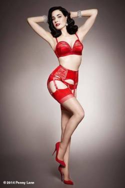 missbo:  Dita Von Teese by Penny Lane  Red, fave color