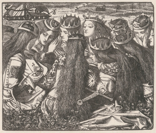 eliestela: “The Weeping Queens”, 1857, Dante Gabriel Rossetti. Illustration to The 