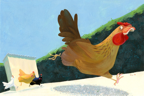 Guest artist:“Chicken Run” by Rona LiuFor more of Rona’s work you can visit her Tu