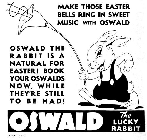 animationproclamations: Book Oswald the Lucky Rabbit for Easter and your lilies will sprout dollar s