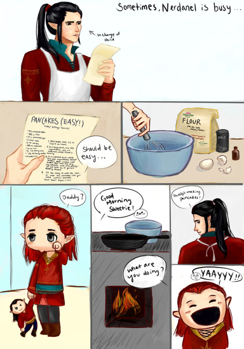 Good Daddy Feanor: Part I - “Pancake Omelette” Zoom in for more detail :) 