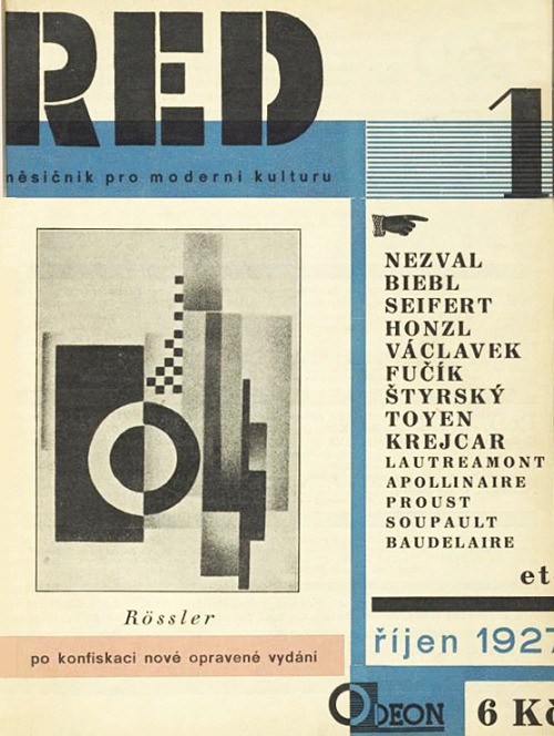 Karel Teige, magazine ReD. Ročník I, 1927-28. Prague.Featuring bauhaus design of Breuer &amp; Wagenf