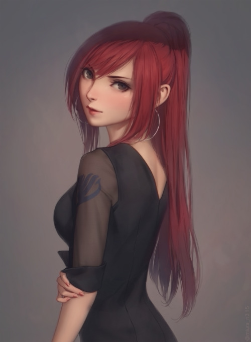 animepopheart:★ miura_n315 | erza (fairy tail) ☆ ✔ republished w/permission ⊳ ⊳ follow me on twitter