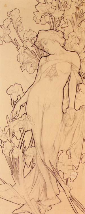 Alfons Mucha, Iris, 1898