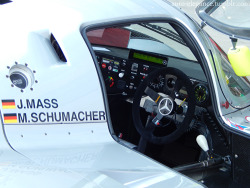 auto-elegance:  J.MASS, M.SCHUMACHER… Sauber (Mercedes-Benz) C9 at Silverstone Classic.