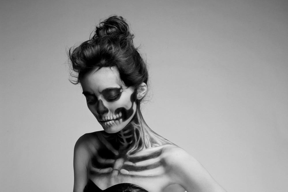 designwrld:                     Skeleton Make-Up by Mademoiselle Mu   
