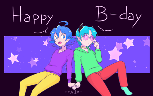 happy burdey @yajanele! Please enjoy those overly bright colors on your beloved IruKiri :&g