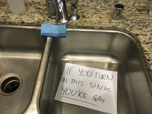 memeufacturing:  someone Please send help , hooligans have broken into my home and put these signs on everything,I have not eaten or drank water in 8 days out of fear of Epic Ownage ,i am dying 