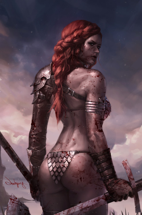 comradediana: Red Sonja by JeeHyung Lee