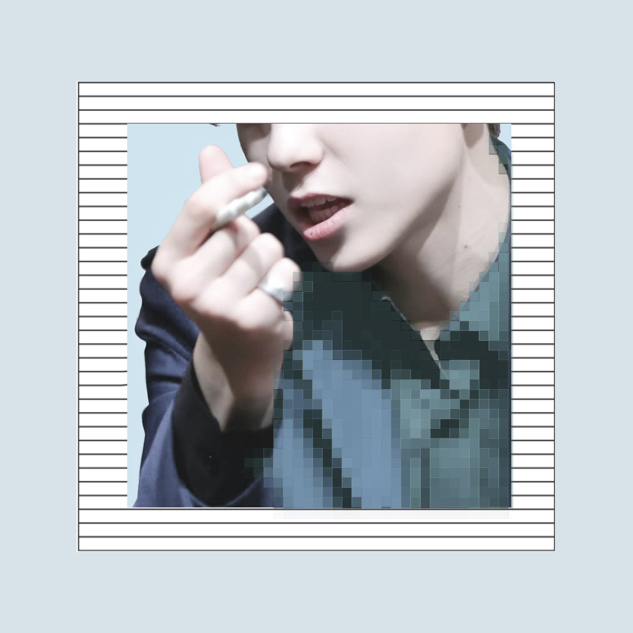 chocohong:  Requests: â†³ Hansol   pastel for @lonexsamurai â€œMy eyes are