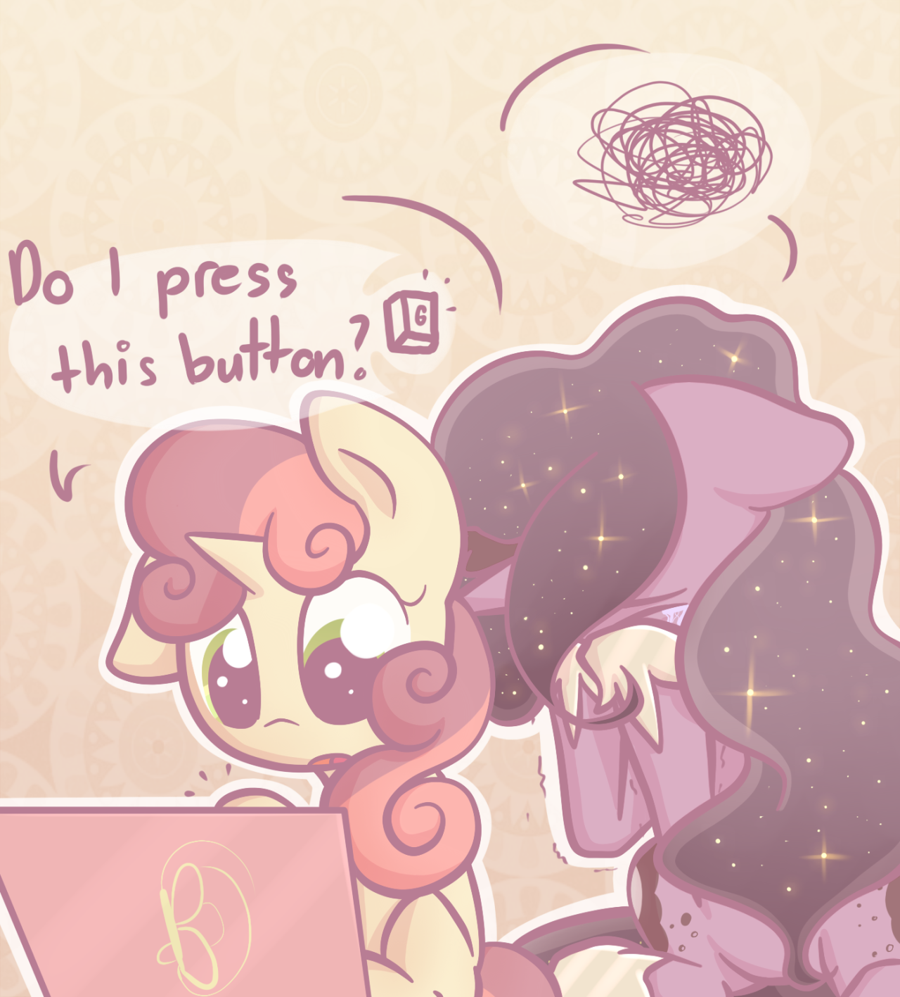 askgamingprincessluna:  go-ask-sweetie-belle:  (feat. @askgamingprincessluna)  &ldquo;Ahhhhh!