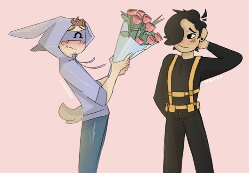taterhoe:  Did a little collab with @bloomdo <3 they of course drew the amazing and cute Ohmie
