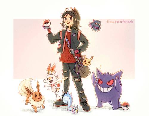 tissueboxesforseals: MDZS Pokemon trainer au ⚔️ ️ collab with @someone-save-meeee​ who also came up 