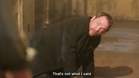 crowleyxsamandriel:That moment when a former punk-ass Crossroads Demon bested Lucifer
