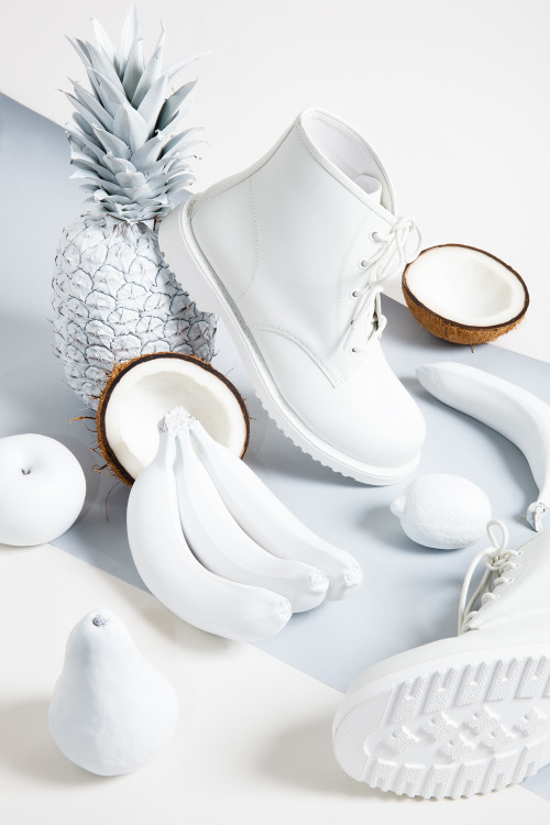 stephaniegonot: Shelly’s London boots for Nasty Gal. Always happy to shoot fruit. :)