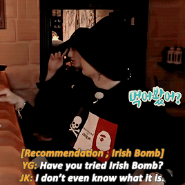bwinkook:  What is friendship? It’s Irish Bomb.