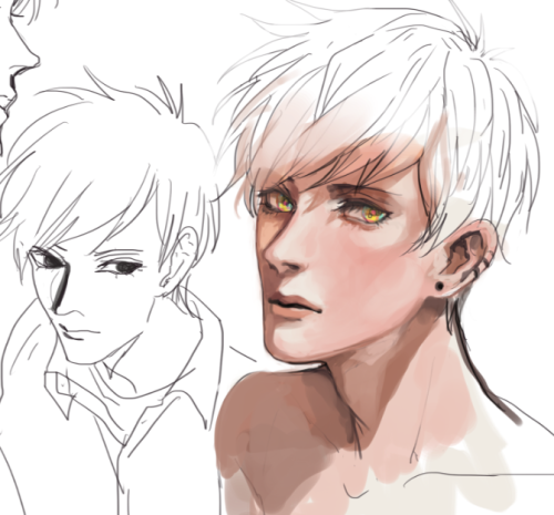 QUICK STUDY ON FACE PLANESomg i get so confused around where the light hits the cheek/jaw area squin