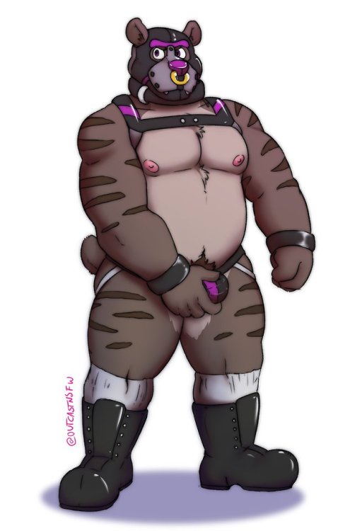 outcastnsfw:Leather pup commission