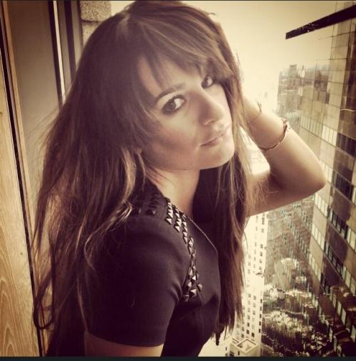 leamichele-news: @sarahpotempa #Louder is #1 and we are celebrating w/ some rockstar hair on @msleam