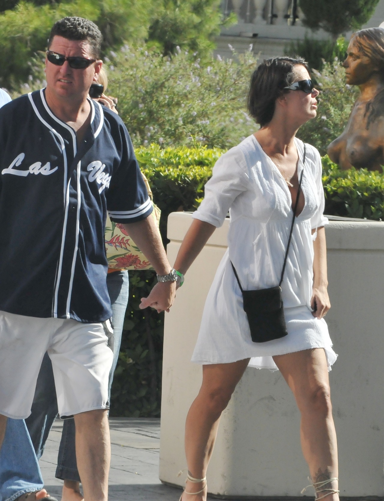 She was just having fun on the Vegas Strip.