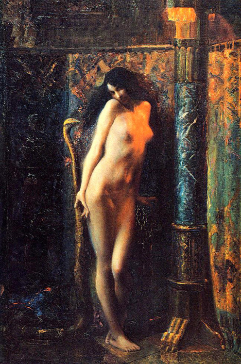 Gaston Bussière (1862-1928), &lsquo;Salammbô - La scène du serpent&rsquo;, 1910