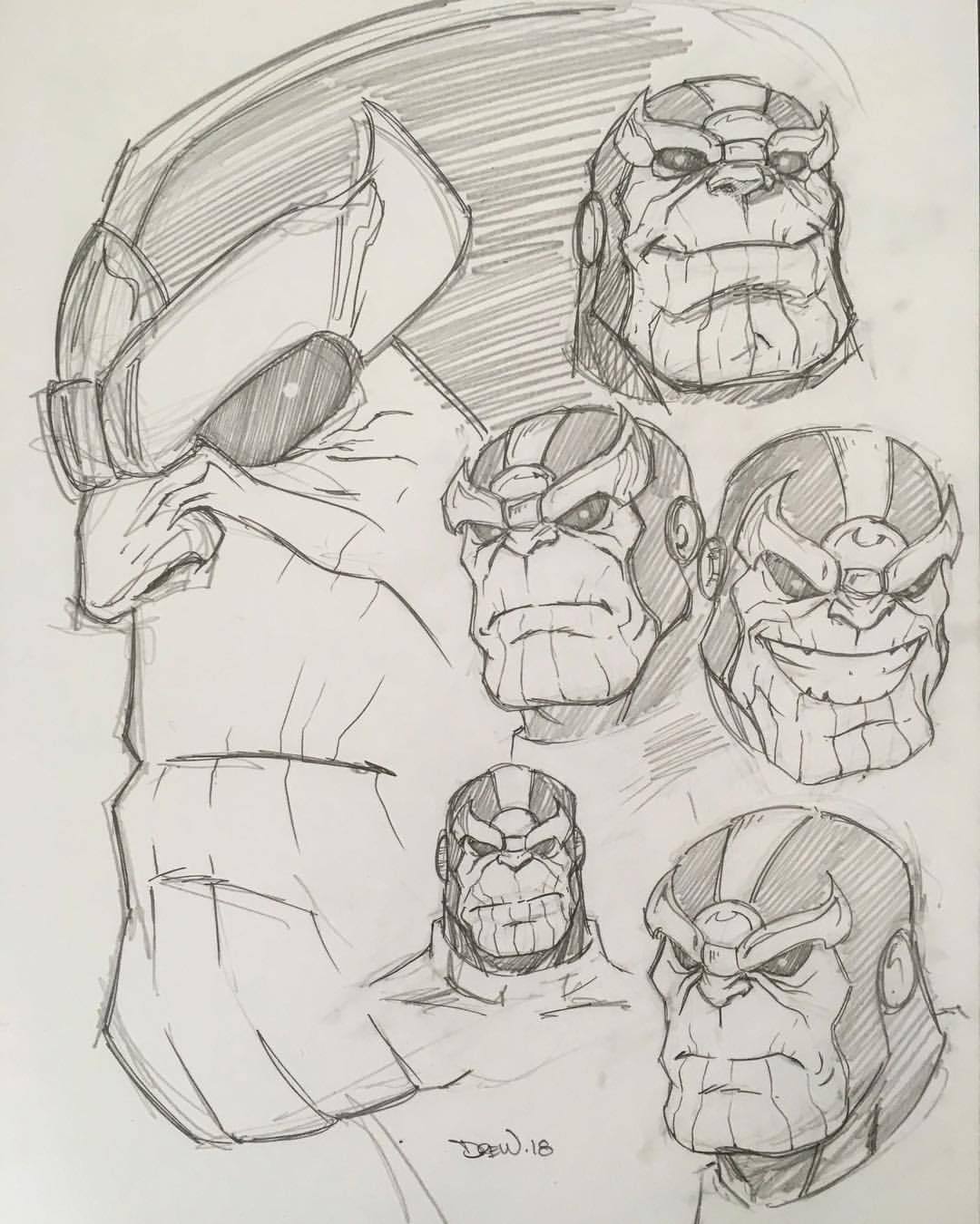 images Cartoon Thanos Comic Drawing thanos sketching thanos marvel