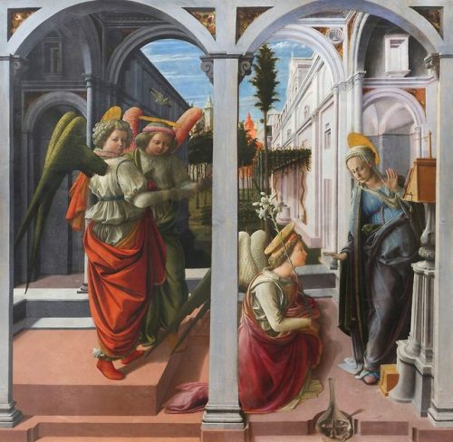 The Annunciation, Filippo Lippi, ca. 1445